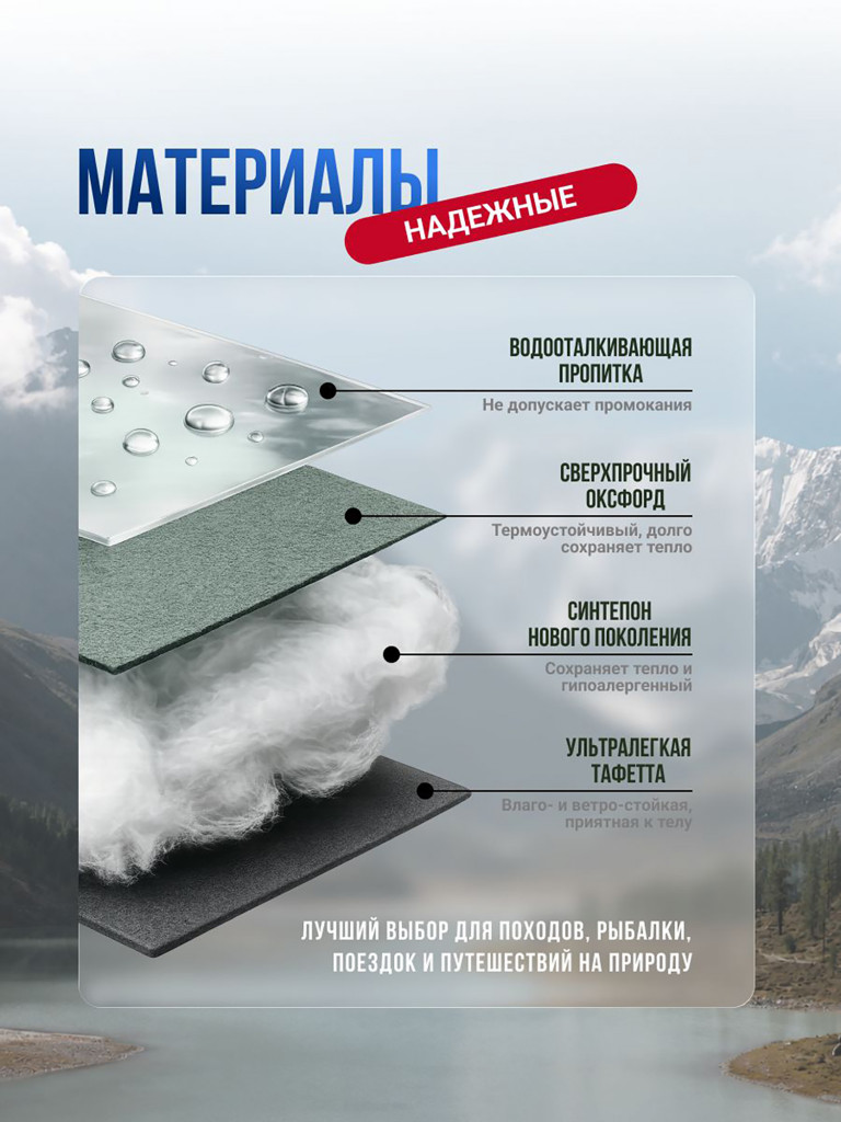 Спальный мешок Фрегат (300) туристический, камуфляж