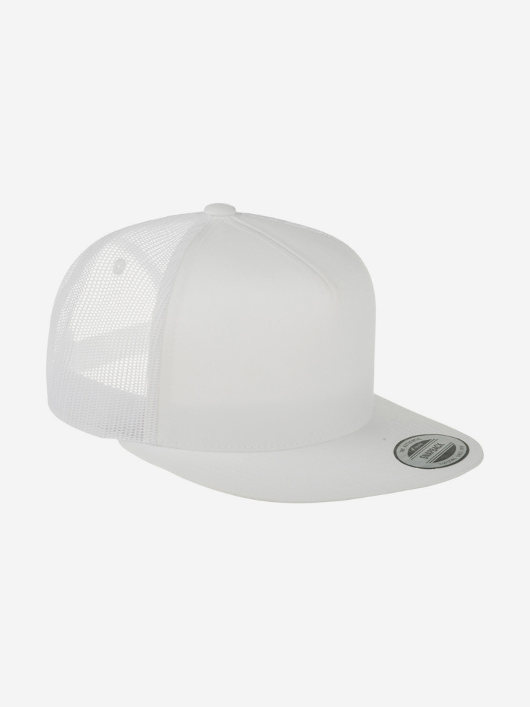 Бейсболка с прямым козырьком FLEXFIT 6005FF NO FOAM (белый)