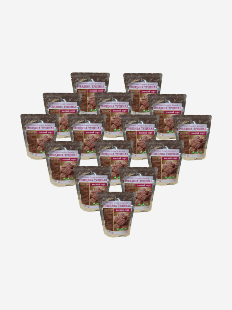 Готовое блюдо Говядина тушеная (тушенка) ВС Каскад (Кронидов) Коробка 15шт*250гр, 3,75кг