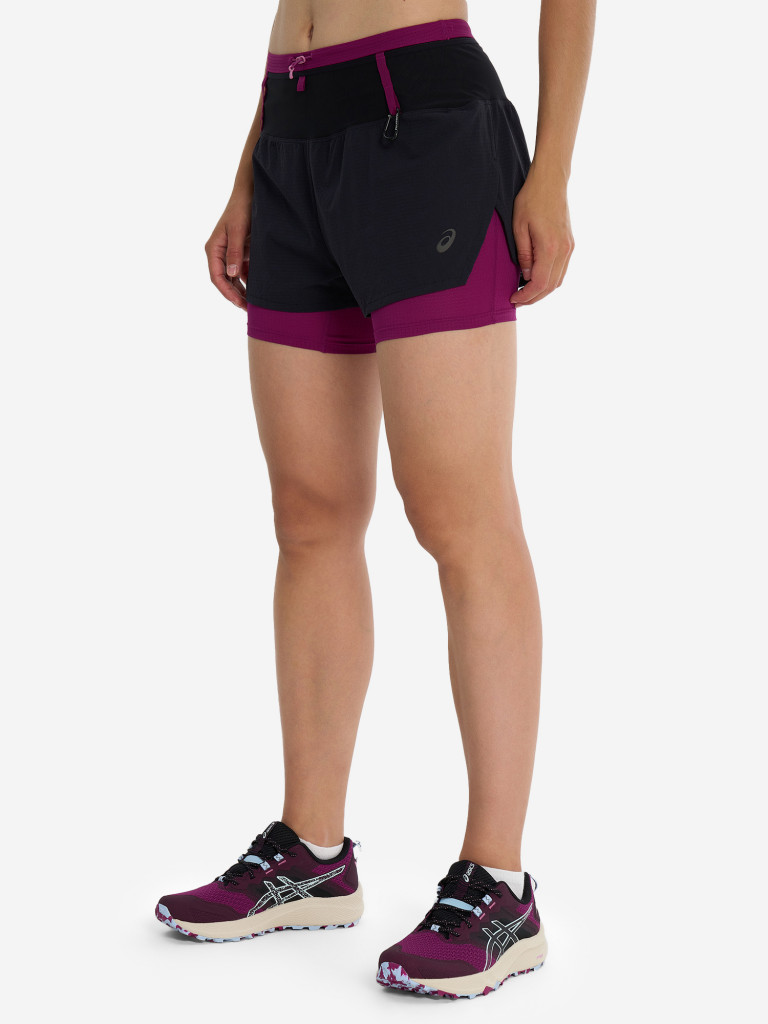 Шорты женские ASICS Fujitrail 2-n-1