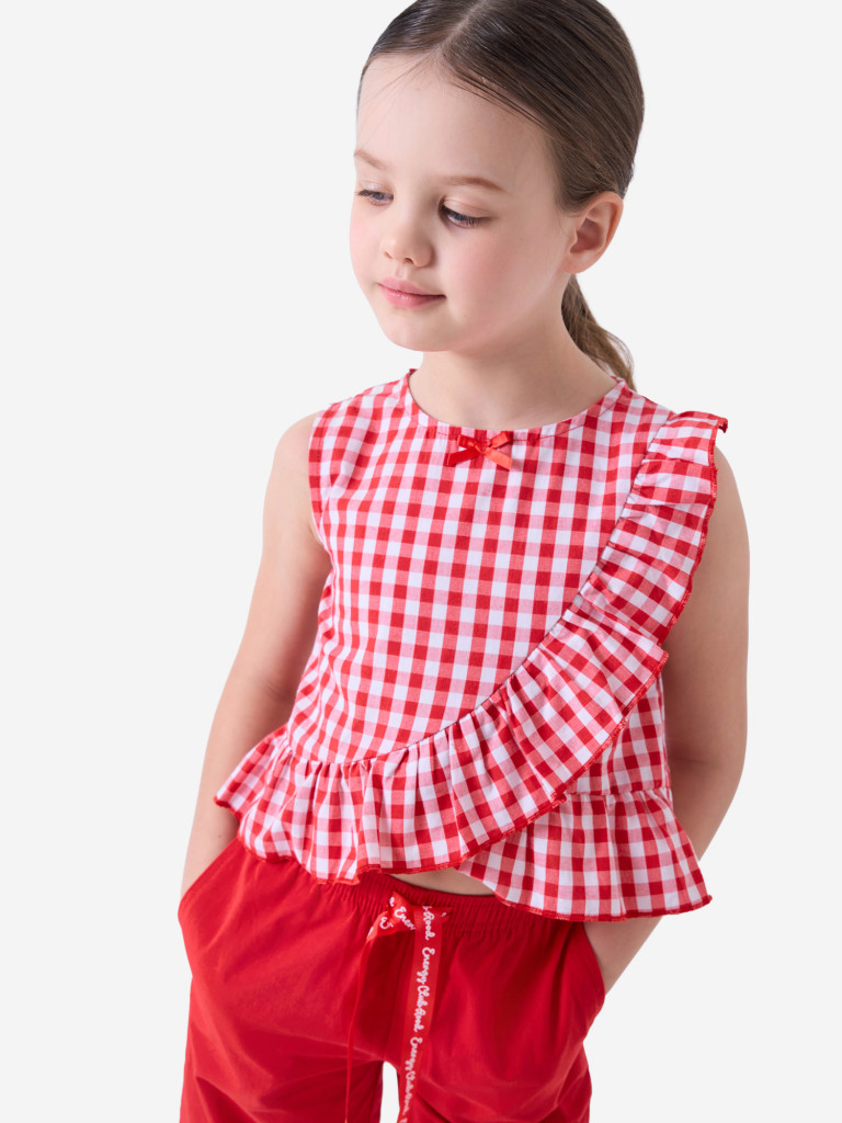 Комплект для девочек: блузка, брюки PlayToday