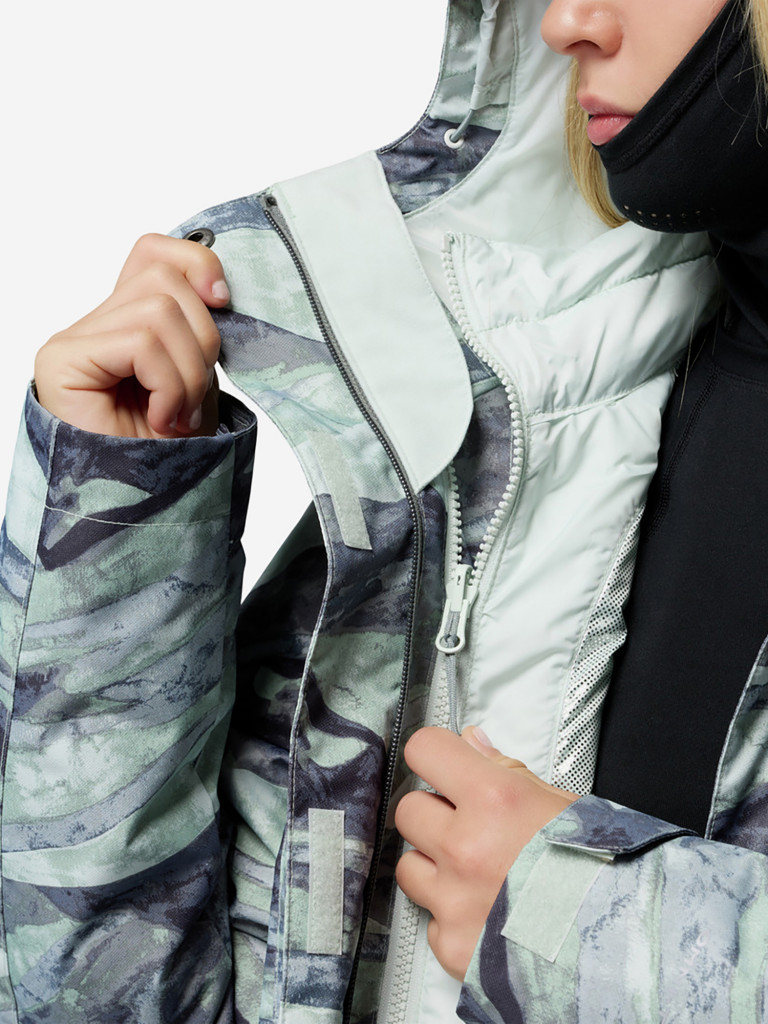 Куртка горнолыжная 3 в 1 женская Columbia Whirlibird V Printed Interchange Jacket