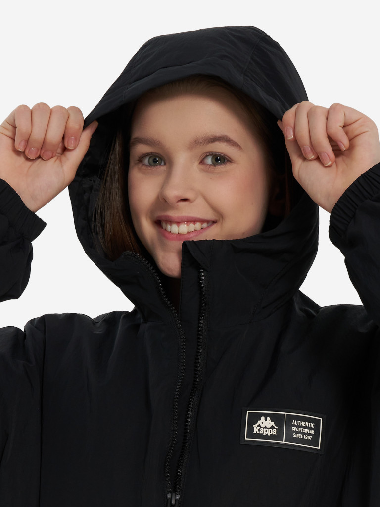 Куртка утепленная для девочек оверсайз Kappa