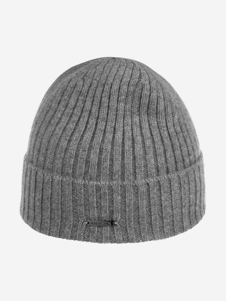 Шапка с отворотом STETSON 8599211 BEANIE CASHMERE (серый)