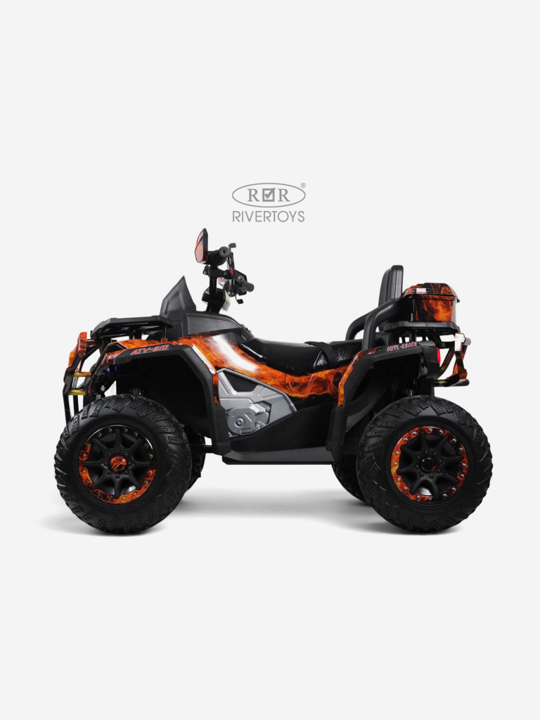 Детский электроквадроцикл RIVERTOYS Z111ZZ огненный