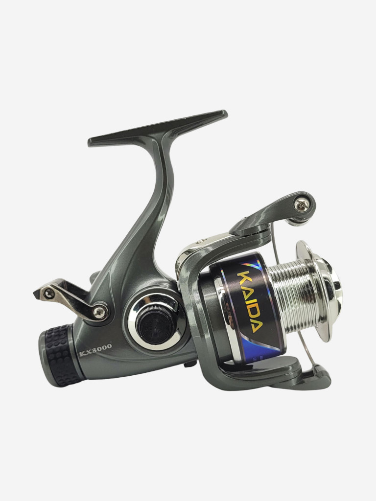 Катушка Kaida KX 4000 с байтраннером для рыбалки безынерционная / катушка для фидера