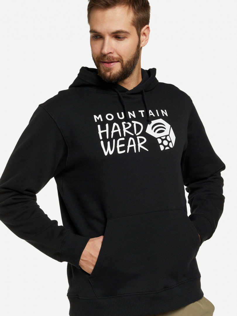 фото Худи мужская mountain hardwear logo pullover hoody, черный