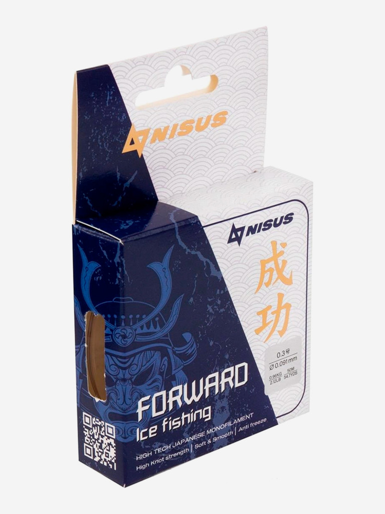 Леска для рыбалки Nisus FORWARD ICE FISHING Nylon 0,091мм, 50м, 0,96кг, прозрачный