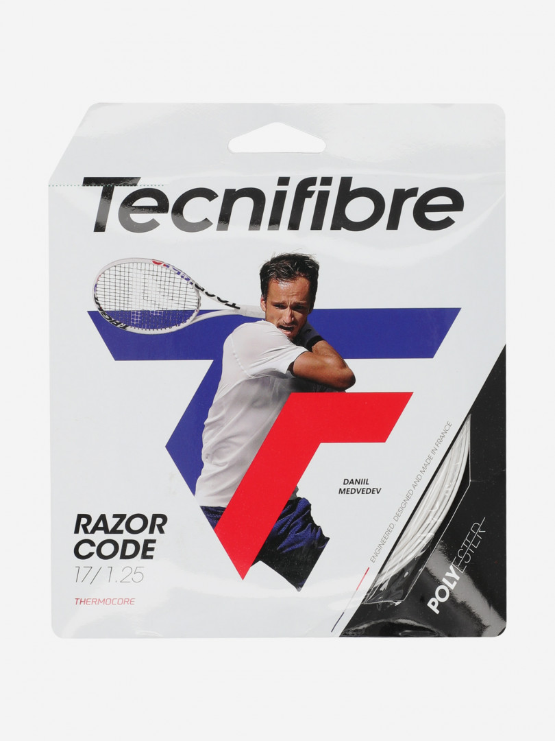 Струна для большого тенниса Tecnifibre Razor Code White 1,25, Белый