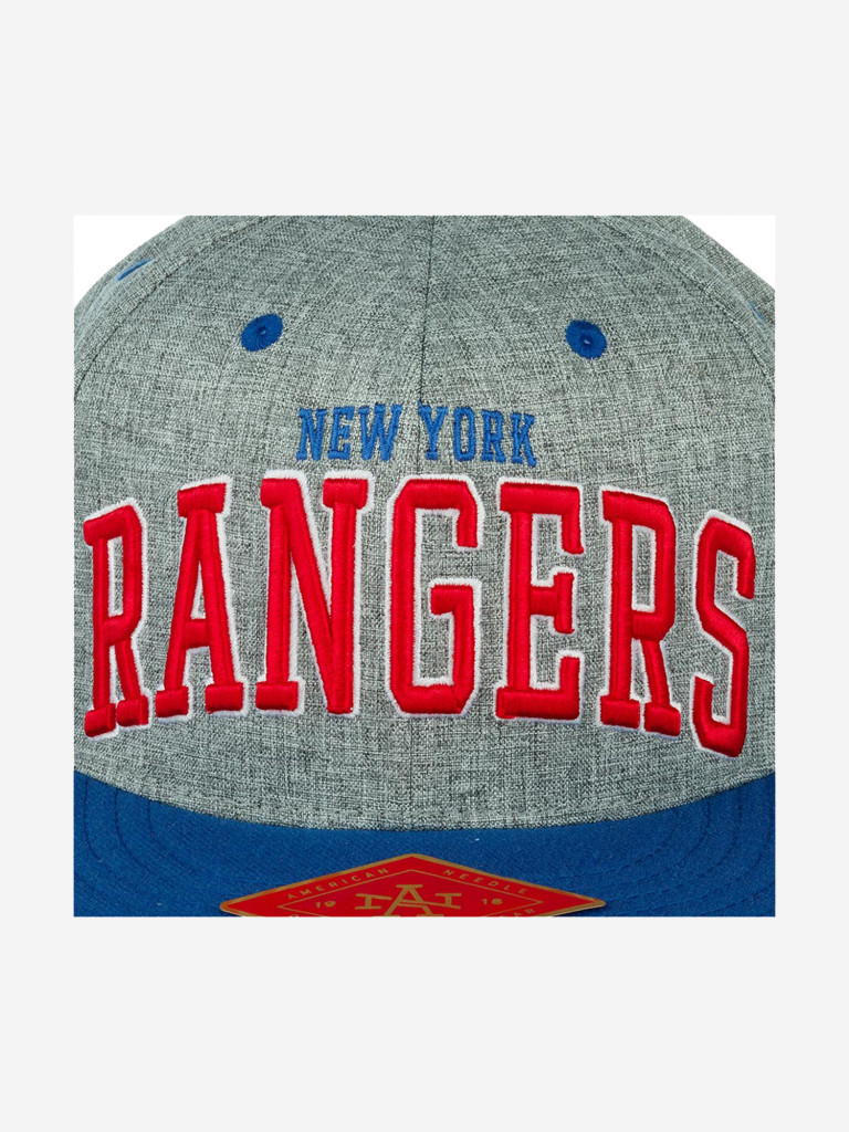 Бейсболка с прямым козырьком AMERICAN NEEDLE 42992A-NYR New York Rangers Stanton NHL (серый)