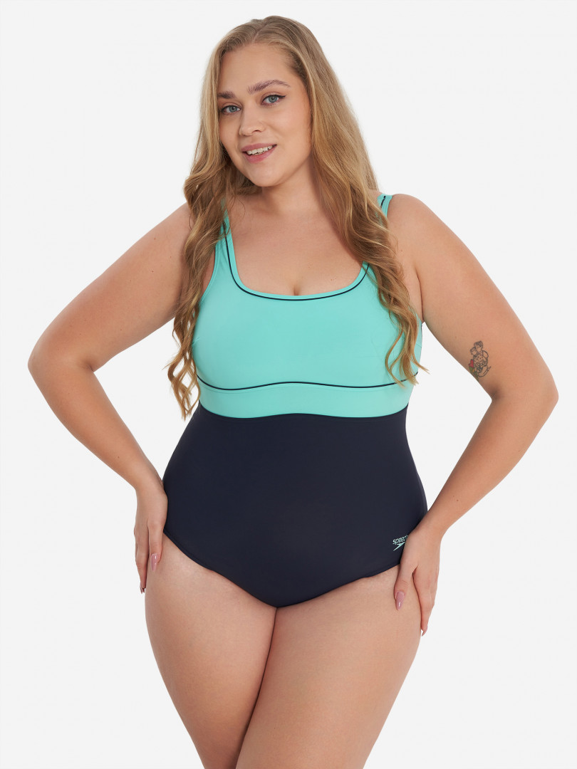 фото Купальник слитный женский speedo eclipse, синий