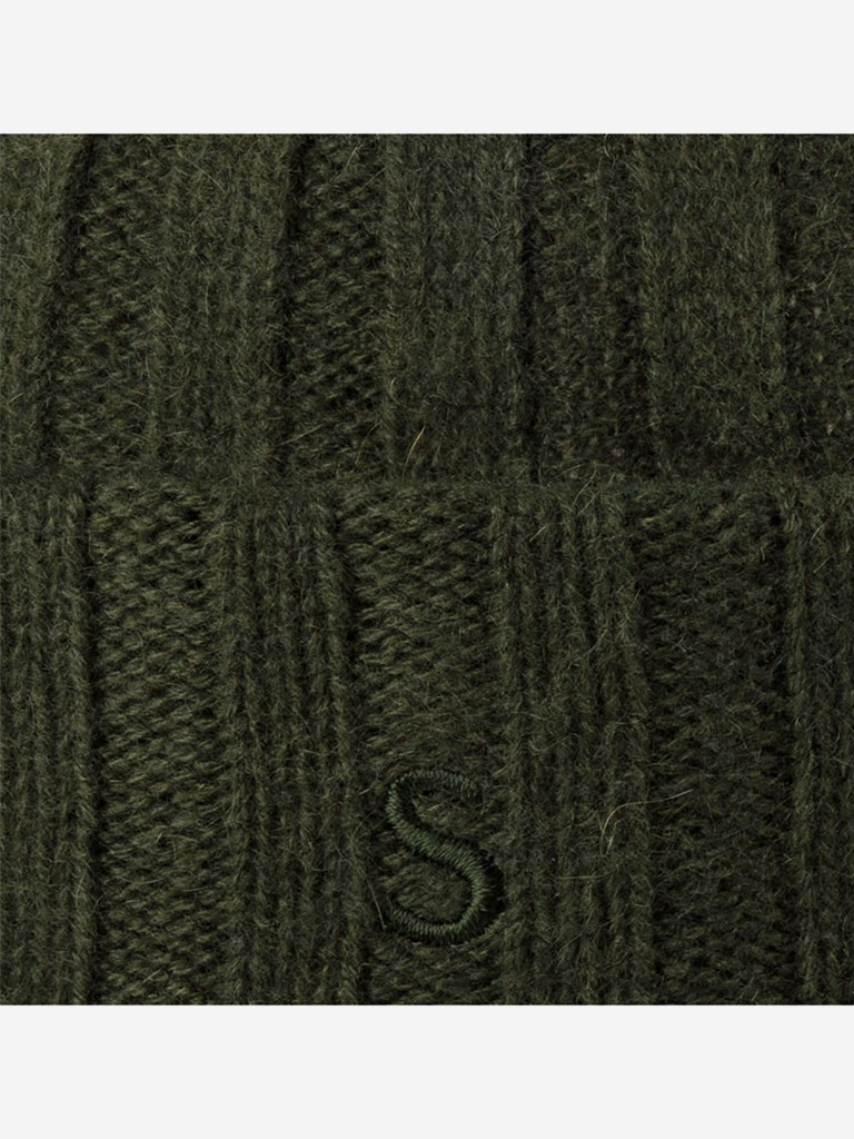 Шапка с отворотом STETSON 8539201 SURTH CASHMERE (оливковый)