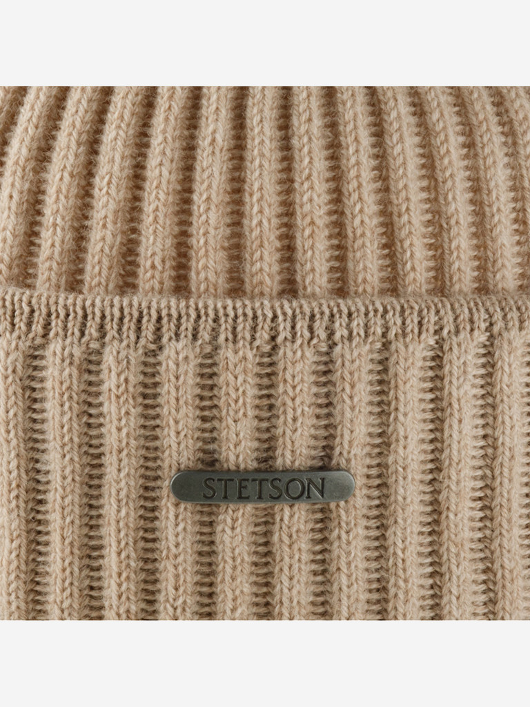 Шапка с отворотом STETSON 8529301 PARKMAN (бежевый)