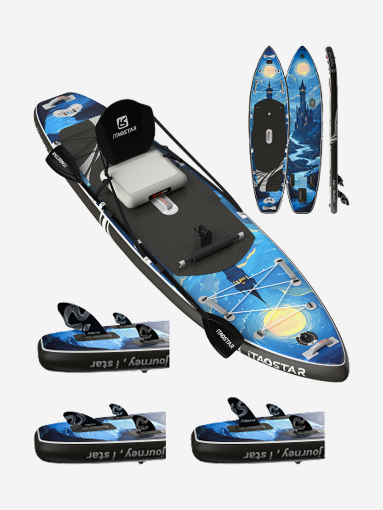 Надувной сапборд/каяк iTAOSTAR Novelty 11.6x35x6 N01J, 350x89x15 см