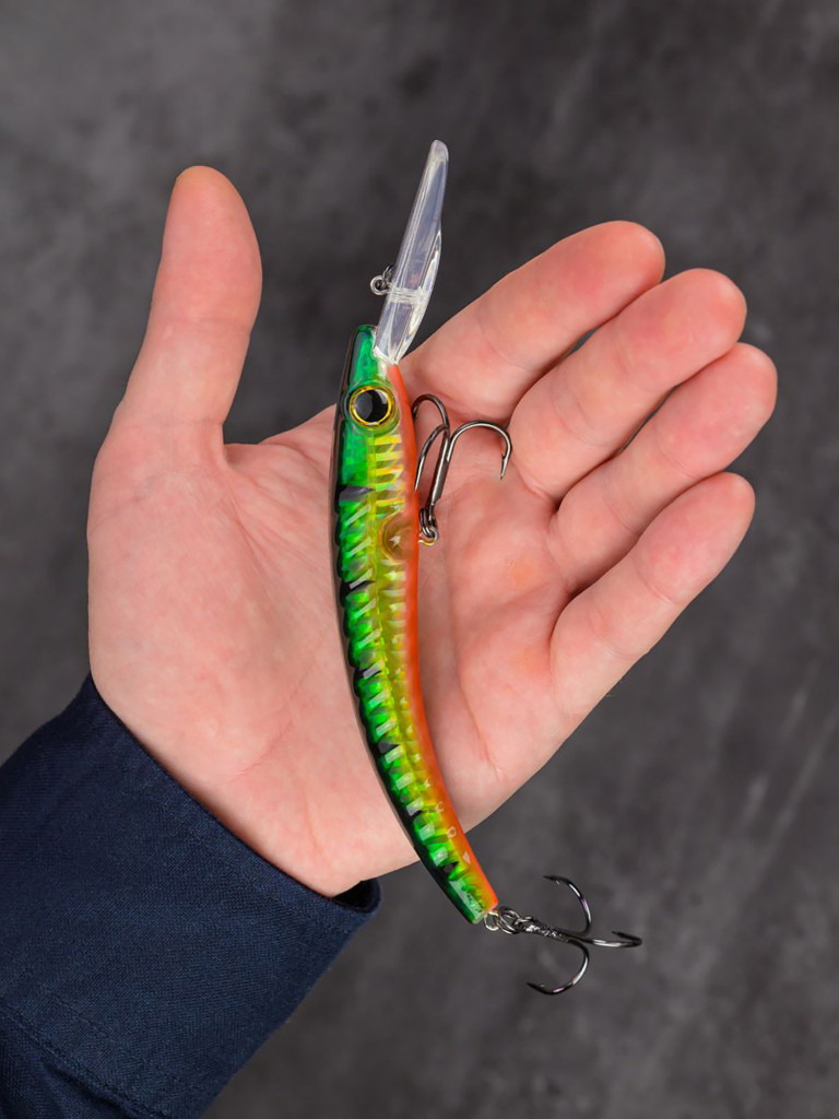 Воблер Akara Deep Snoop 120F минноу плавающий для троллинга на щуку, судака, сома 20гр A49