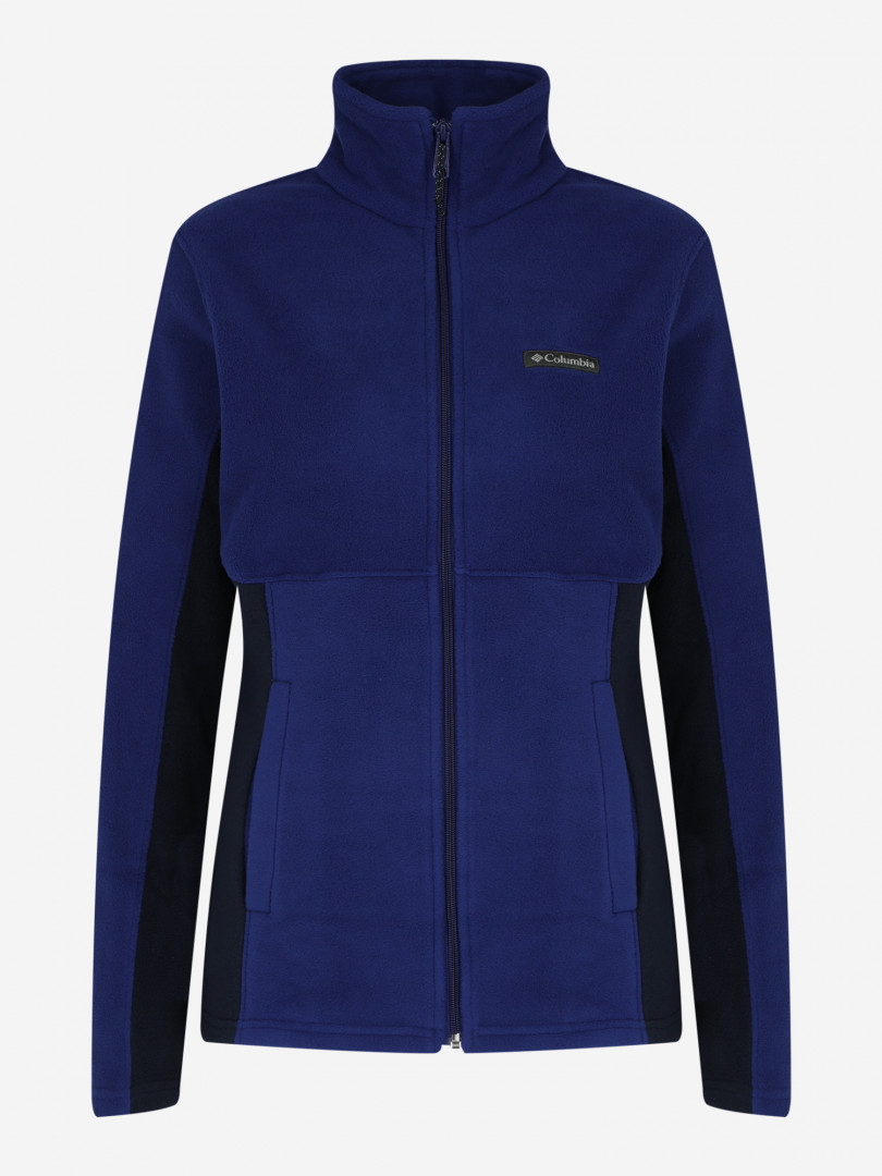 фото Джемпер флисовый женский columbia basin trail iii full zip, синий