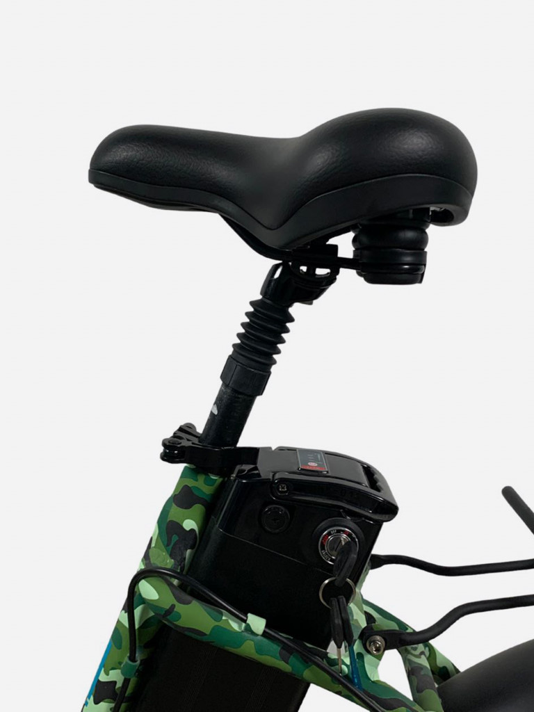 Электровелосипед OxyVolt "Low Fat Ranger" 750Вт, 48В, 18Ач, гидравлика, фэтбайк, складной, 20 дюймов, камуфляж