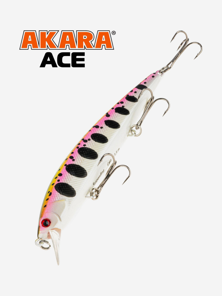 Воблер Akara Ace 130SP 22 гр. минноу, суспендер. твичинговый, на щуку, судака A104