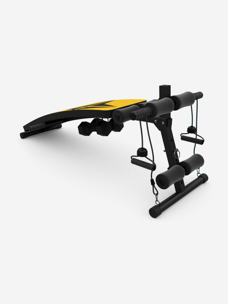 Скамья для пресса DFC гантели, эспандеры D102RY