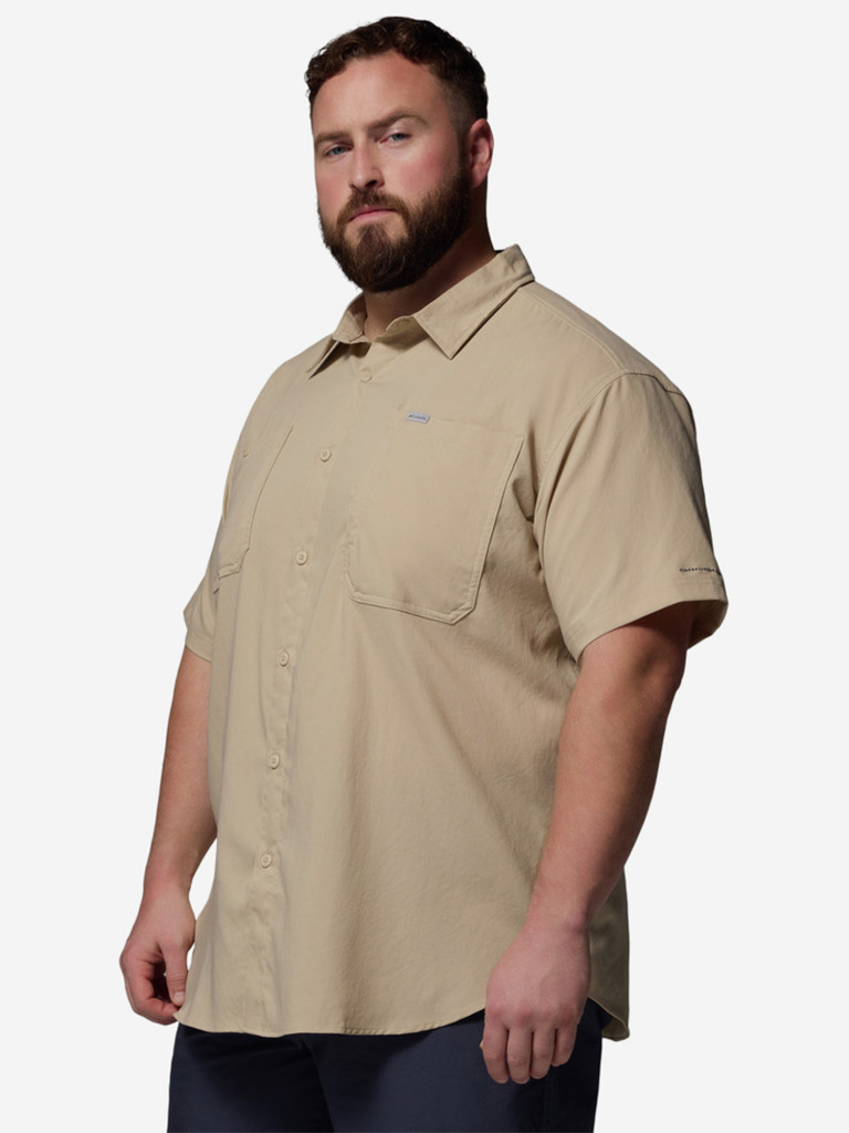 Рубашка с коротким рукавом мужская Columbia Silver Ridge Utility II SS, Plus Size