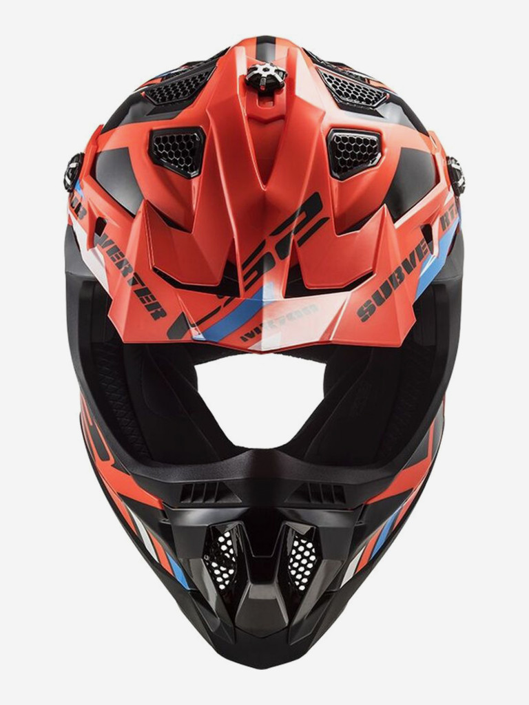 Мотошлем LS2 MX700 SUBVERTER II EVO STOMP (черно-оранжевый, глянцевый)