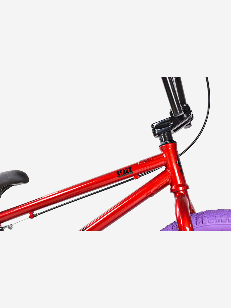 Велосипед подростковый Stark Madness BMX 5 Cr-Mo красный/черный/фиолетовый
