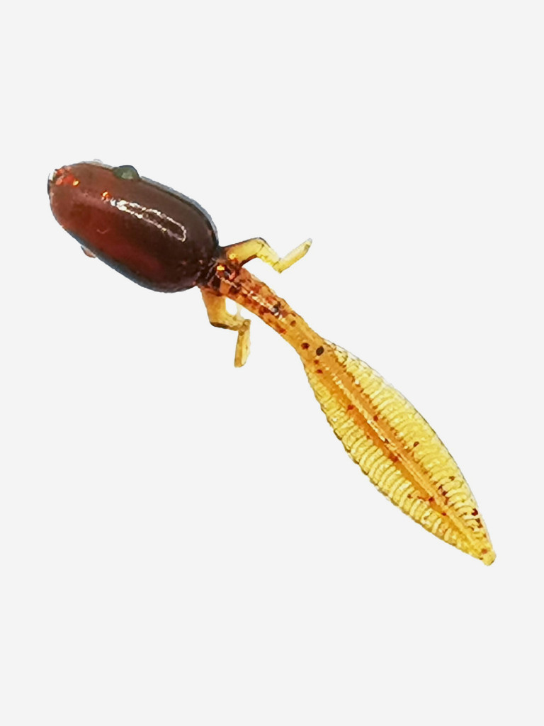 Набор для рыбалки. Cиликоновые приманки. Головастик RuBaits Tadpole 38, 50, 70 мм Cлаг, рак, личинка. На окуня судака форель. Микроджиг. Маш масло красное Red Motor oiL UV