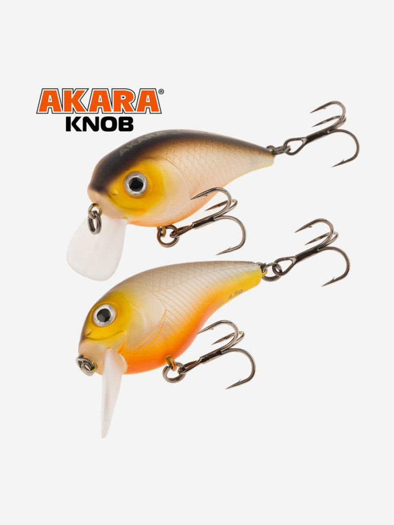 Воблер Akara Knob 38F кренк плавающий на голавля, язя, форель 4,5гр A-76