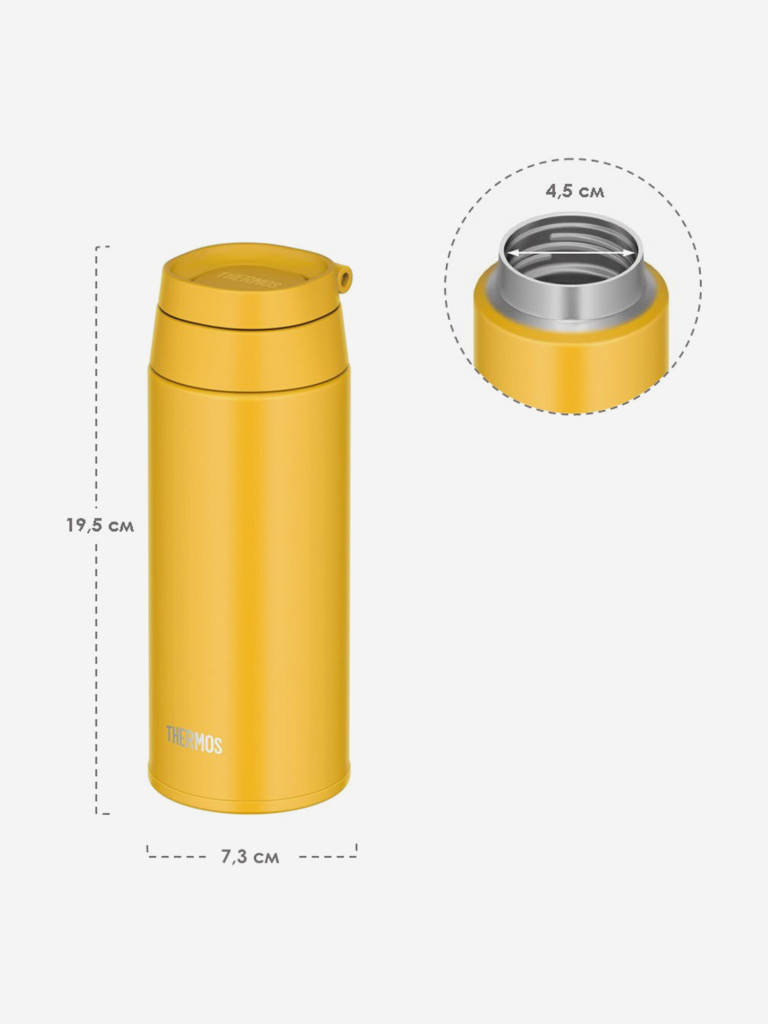Термокружка с ручкой 500 мл THERMOS JOO-500 жёлтая
