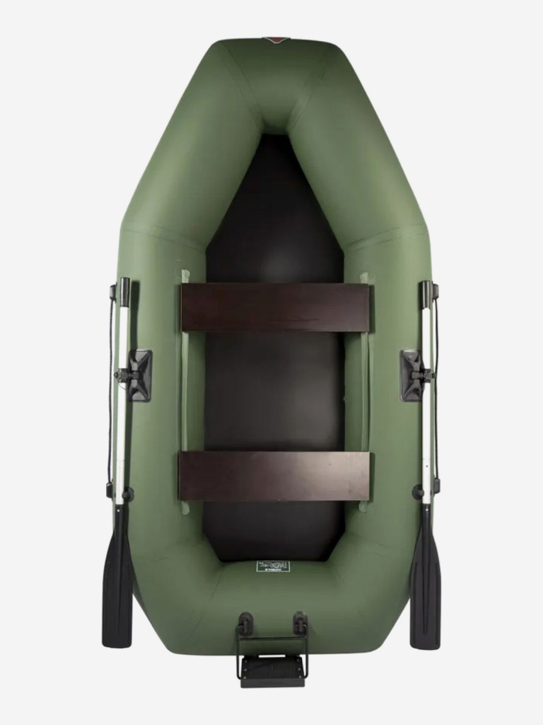 Надувная гребная лодка ПВХ Yukona 260 GT под мотор, зеленая