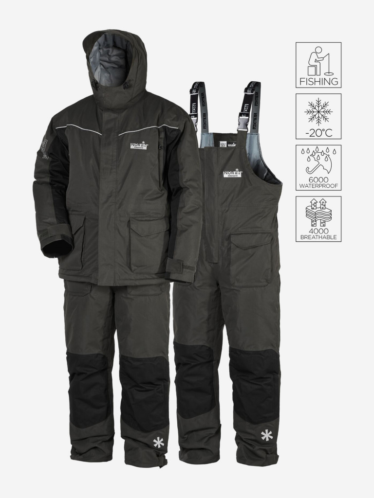 Костюм зимний Norfin ELEMENT (куртка+полукомбинезон) для рыбалки и охоты