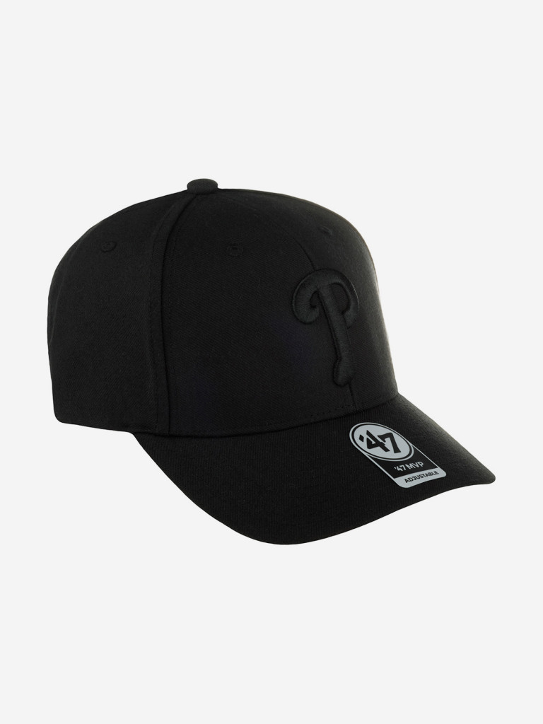 Бейсболка 47 BRAND B-MVP19WBV-BKB Philadelphia Phillies MLB (черный)