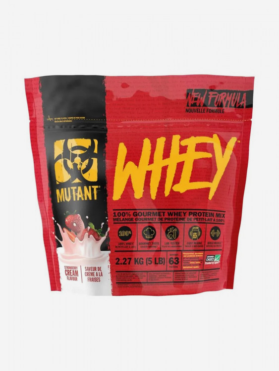Протеин Mutant Whey клубничный крем 2,27 кг.