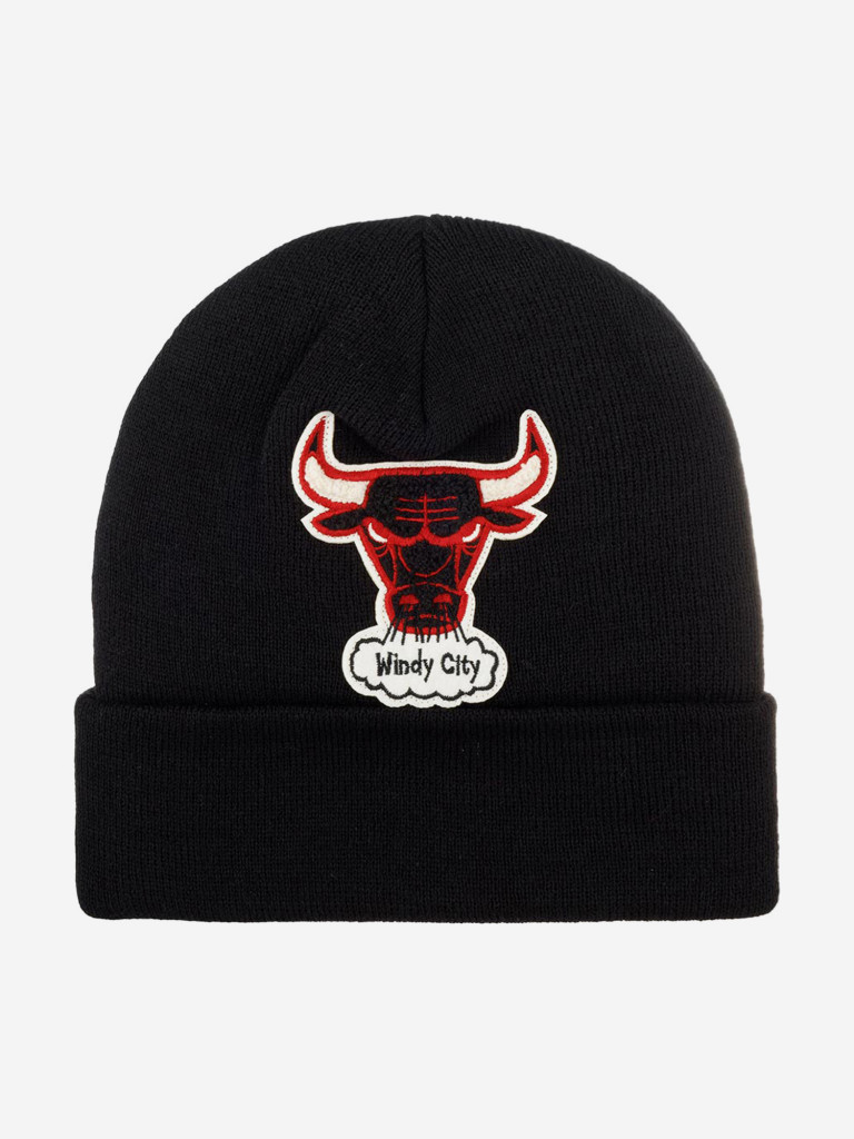 Шапка с отворотом MITCHELL NESS KTCFFH21HW008-CBUBLCK Chicago Bulls NBA (черный)