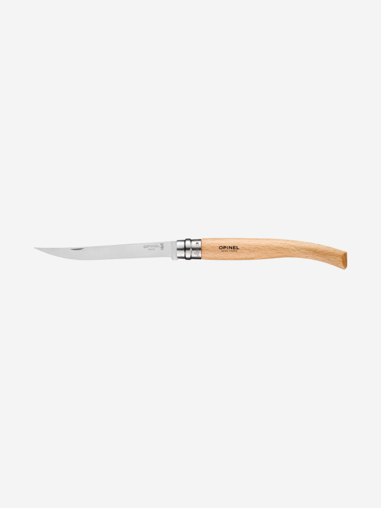 Нож филейный Opinel №12, нержавеющая сталь, рукоять из дерева бука