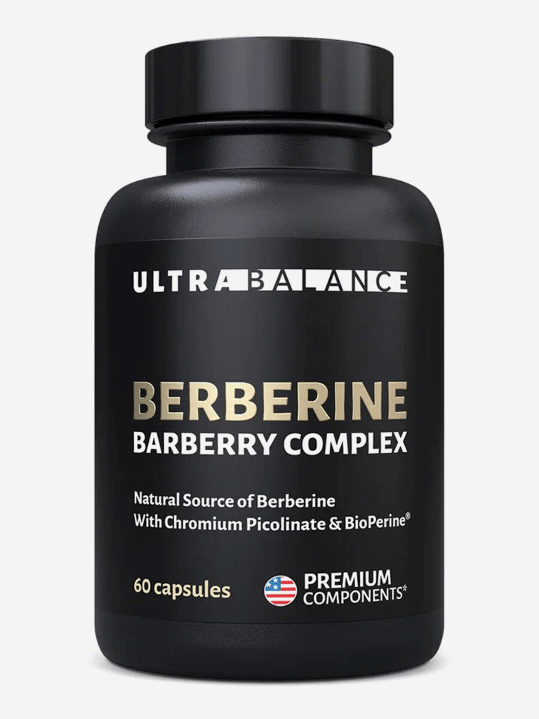 Берберин UltraBalance комплекс с хромом 500 мг для похудения и снижения веса