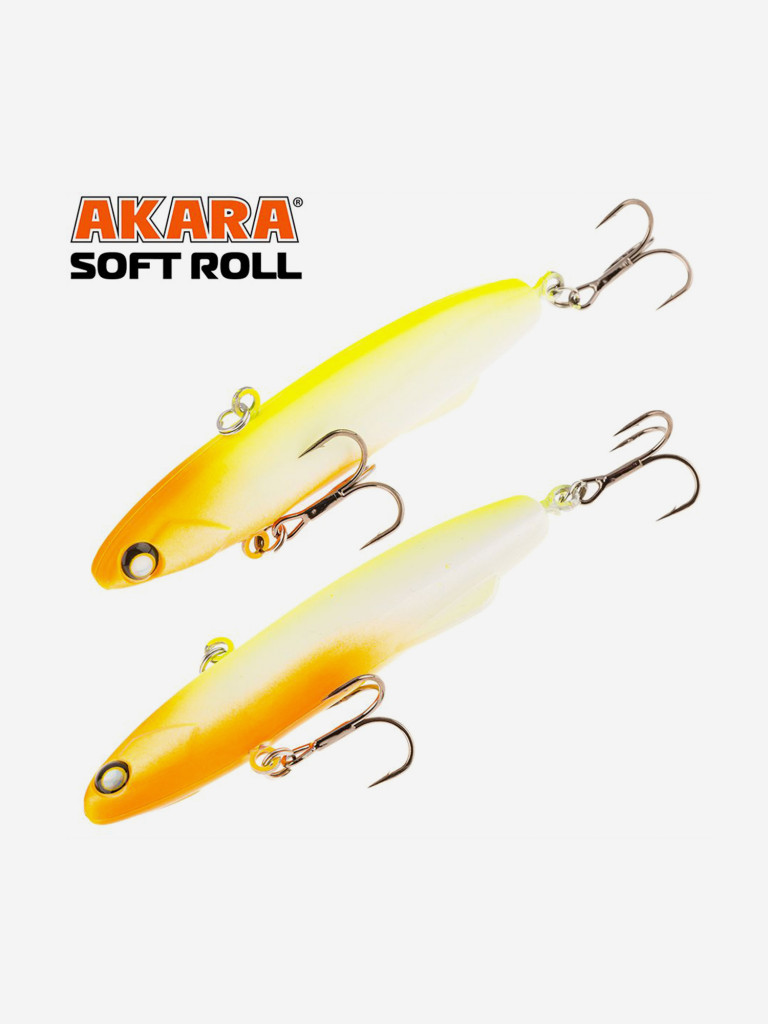 Воблер ратлин Akara Soft Roll 80мм 28г A214 виб зимний на щуку, судака