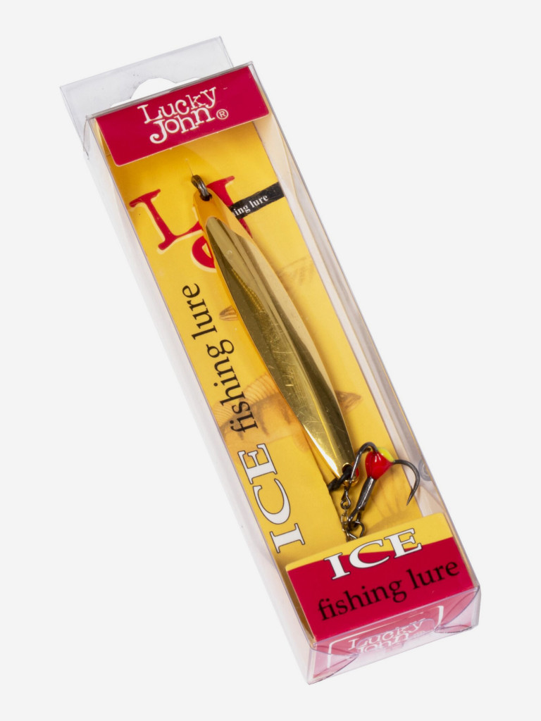 Блесна вертикальная зимняя Lucky John NAIL BLADE с цепочкой и тройником 65мм G блистер