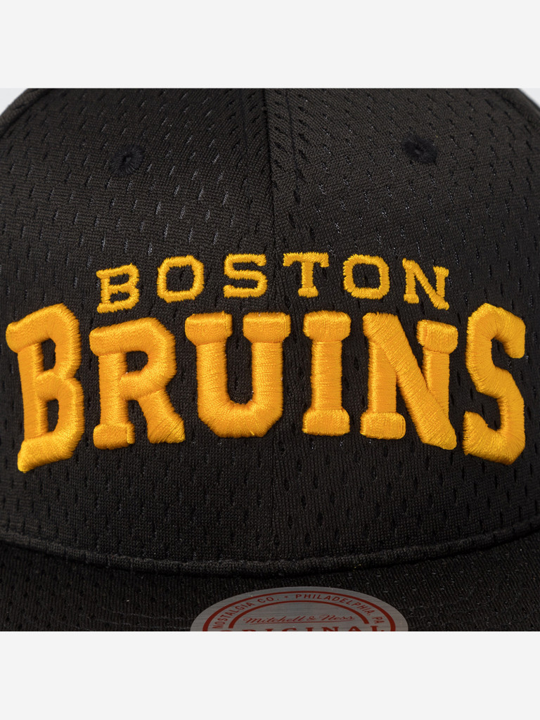 Бейсболка с прямым козырьком MITCHELL NESS HS10417-BBNBLCK Boston Bruins NHL
