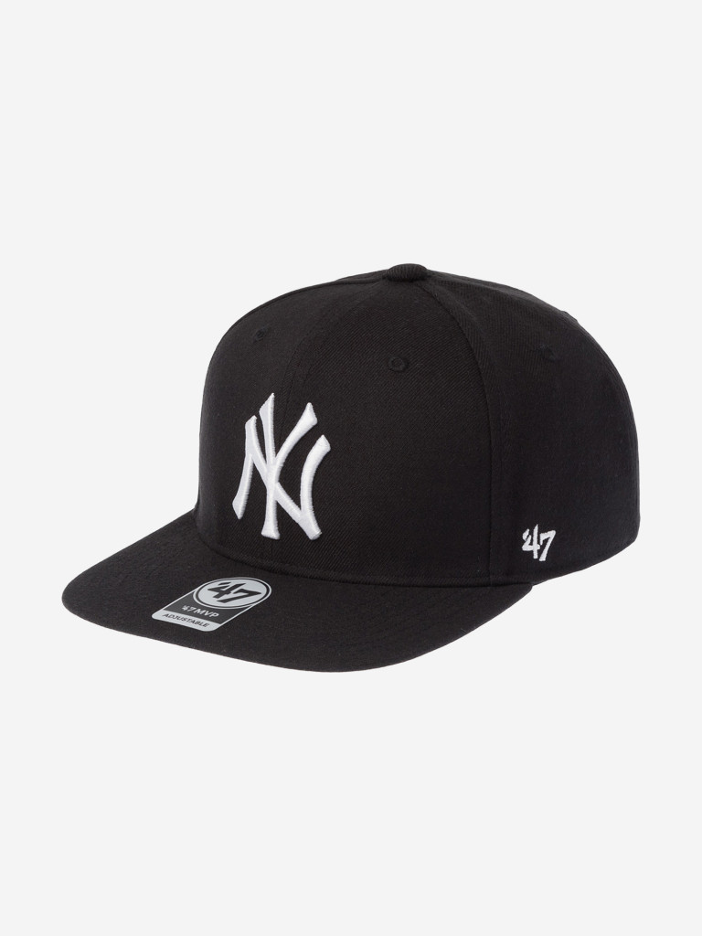 Бейсболка с прямым козырьком 47 BRAND B-NSHOT17WBP-BK New York Yankees MLB