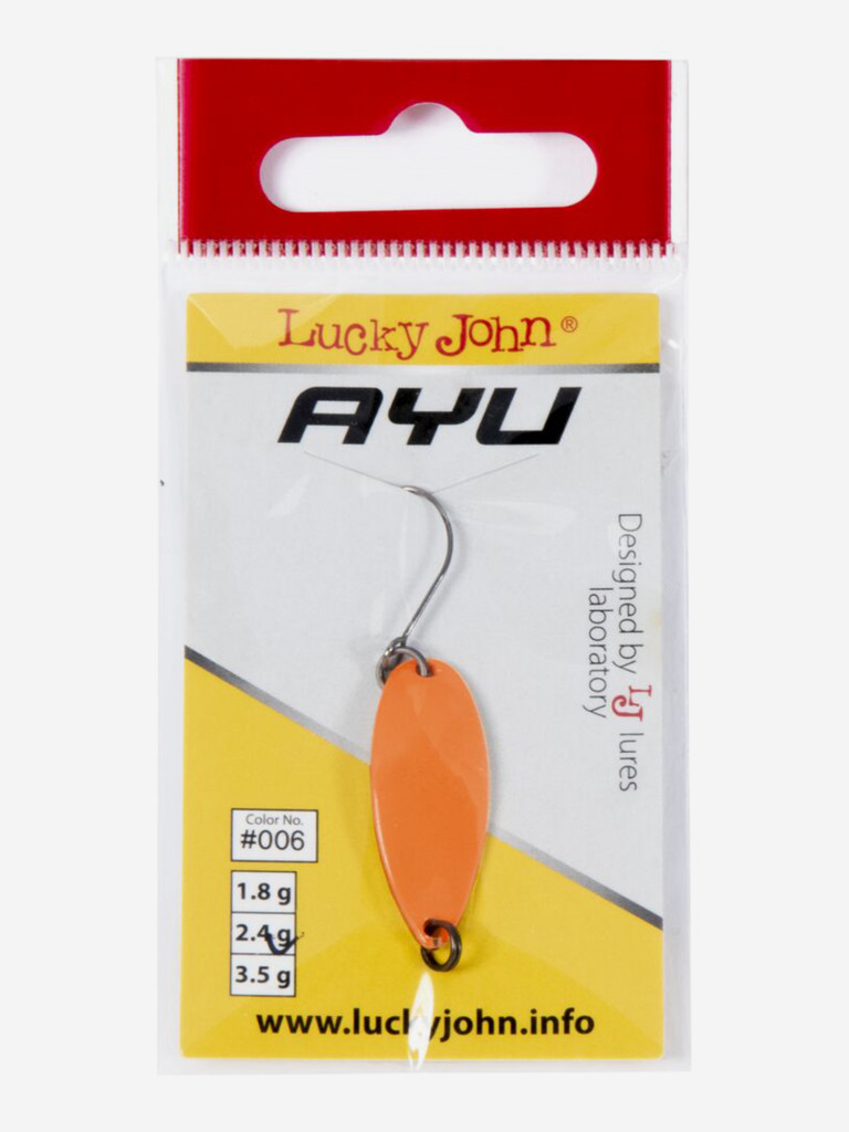 Блесна колеблющаяся Lucky John TR AYU, длина 29мм, вес 02.4г