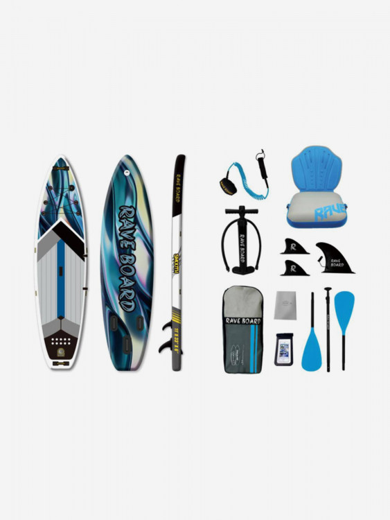 Надувной сапборд Rave Board RB06a Smooth (335*83*15) с сидушкой и двойным веслом