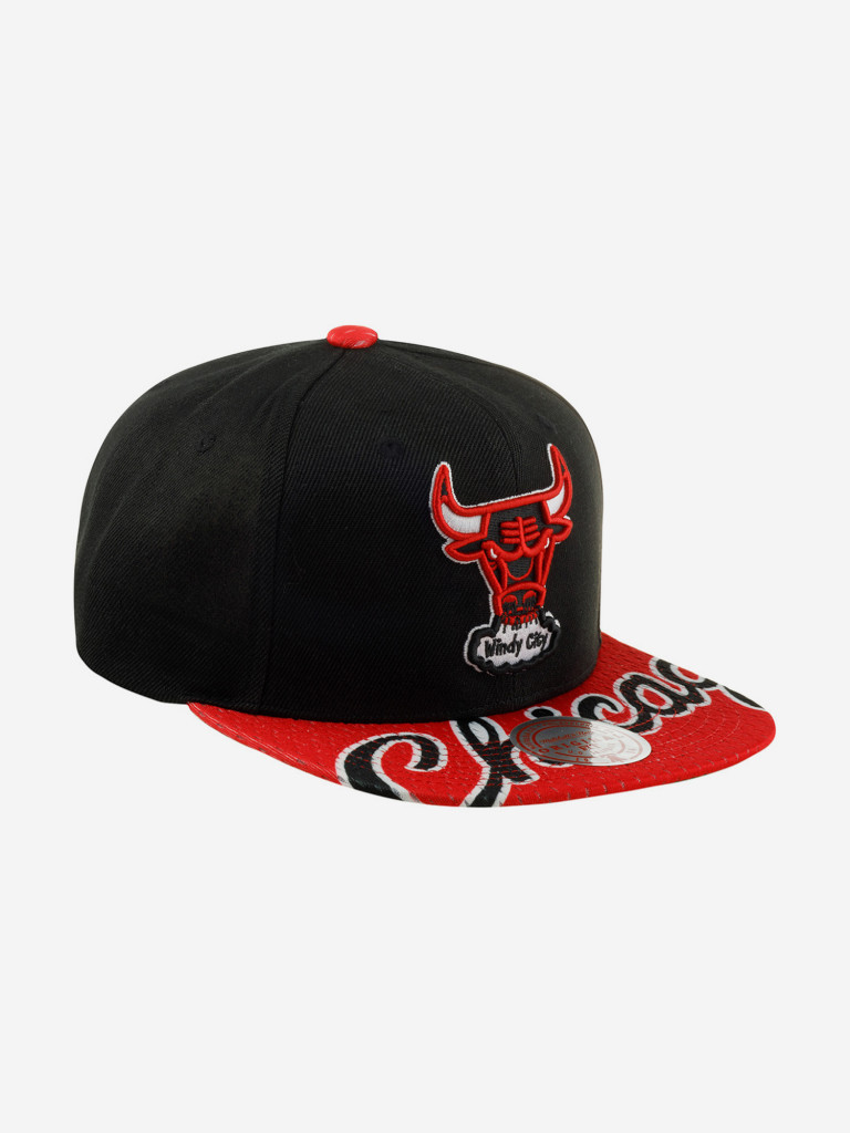 Бейсболка с прямым козырьком MITCHELL NESS 6HSSMM19455-CBUBKRD Chicago Bulls NBA (черный)
