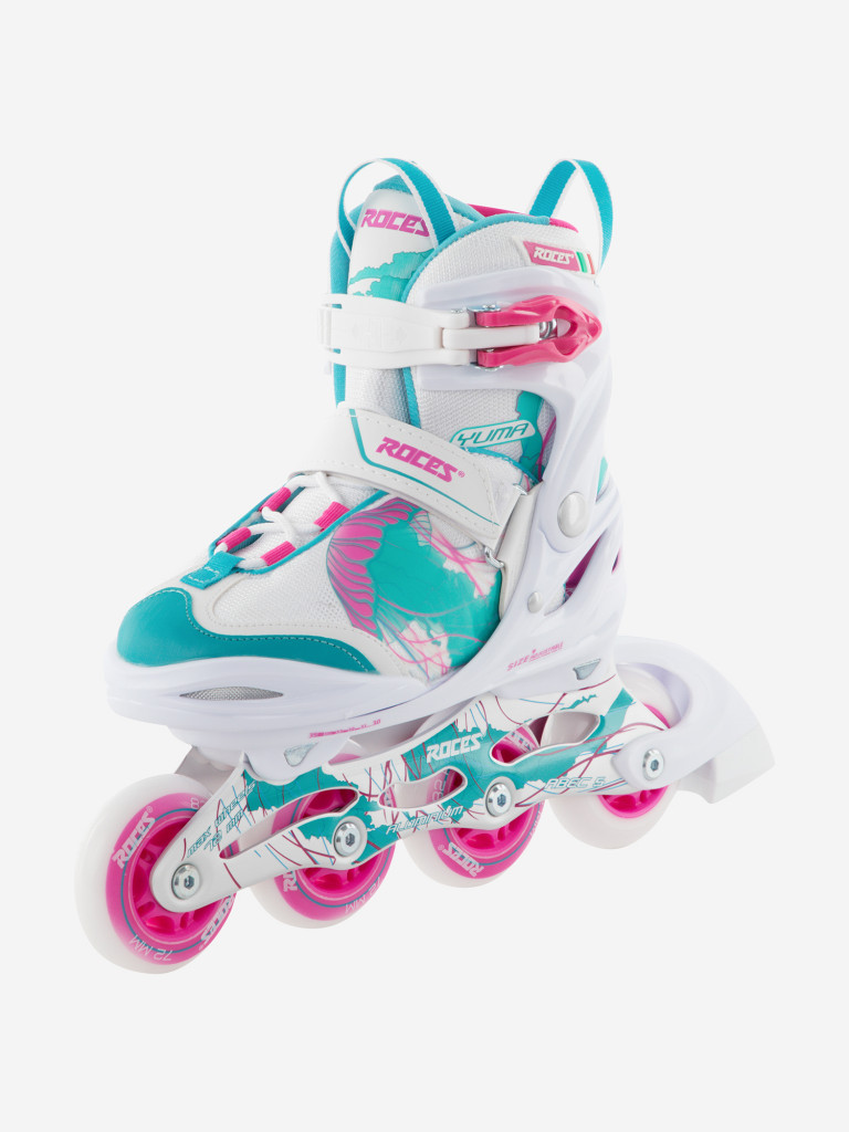 Роликовые коньки детские раздвижные Roces Yuma Girl