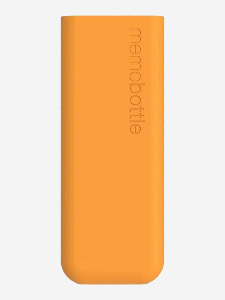 Бутылка с силиконовым чехлом Memobottle Slim, оранжевый