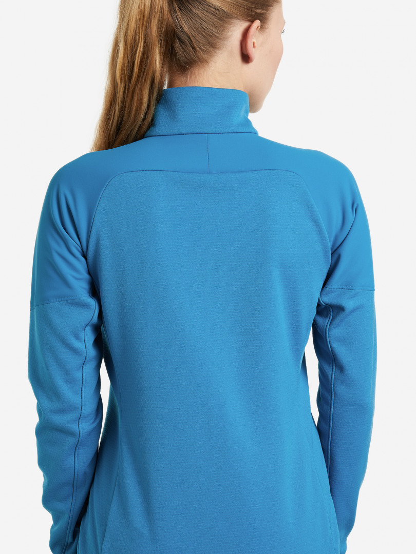 фото Джемпер флисовый женский mountain hardwear stratus range full zip, синий