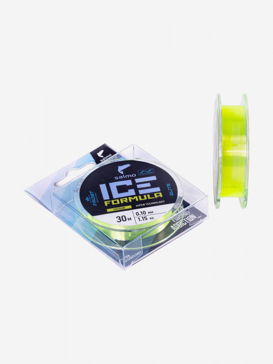 Леска для зимней рыбалки монофильная Salmo Elite ICE FORMULA Fluo Yellow длина 30 м, диаметр 0,1 мм