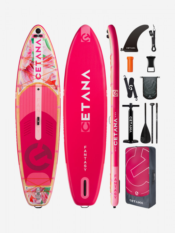 Надувная SUP-доска CETANA FANTASY PINK STD, 11'6" 351*86*15 см
