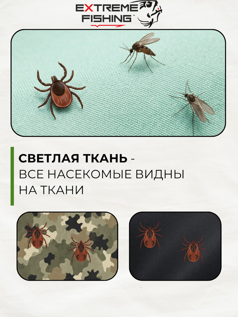 Костюм антиклещевой с пропиткой летний EF REPELIUM L Addiction, Sage Mint