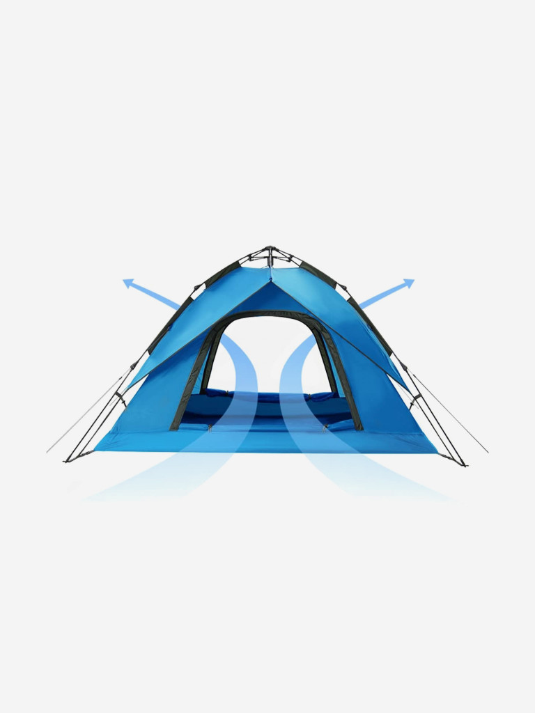 Палатка Naturehike 3-местная, быстросборная, синяя